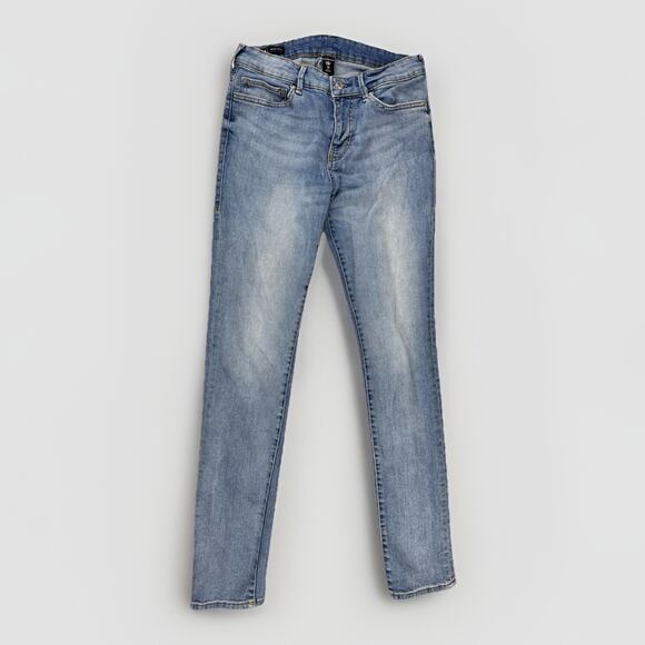 True Religion Stella Mid Rise Skinny Jeans Women's 30 Light Wash Stretch Denim - Picture 1 of 16